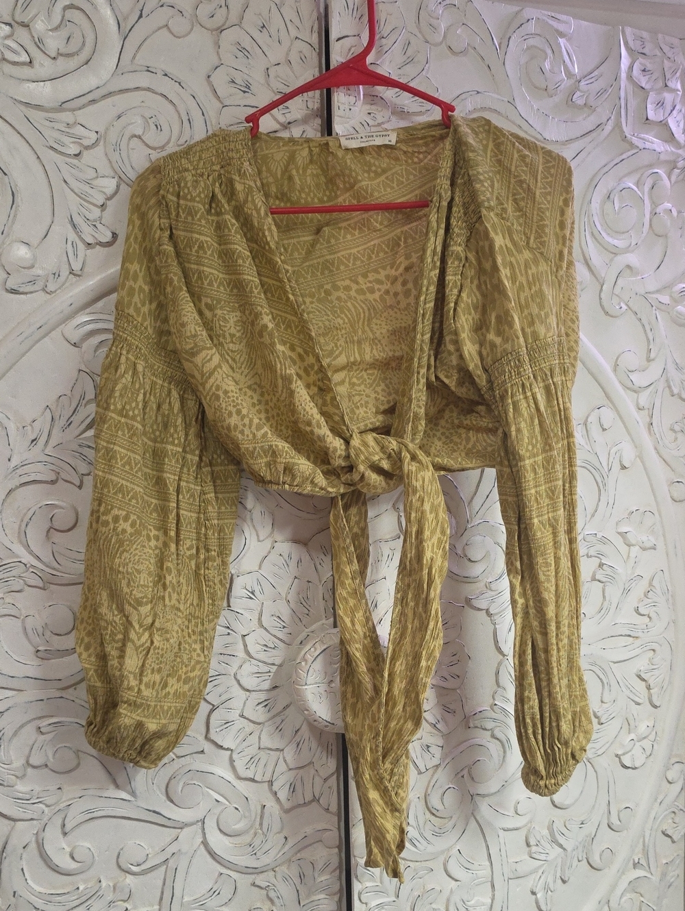 XS Spell Wild Thing Cropped Tie Top
